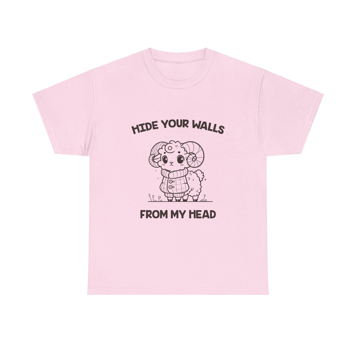 Hide Your Walls From My Head Aries Zodiac Tee