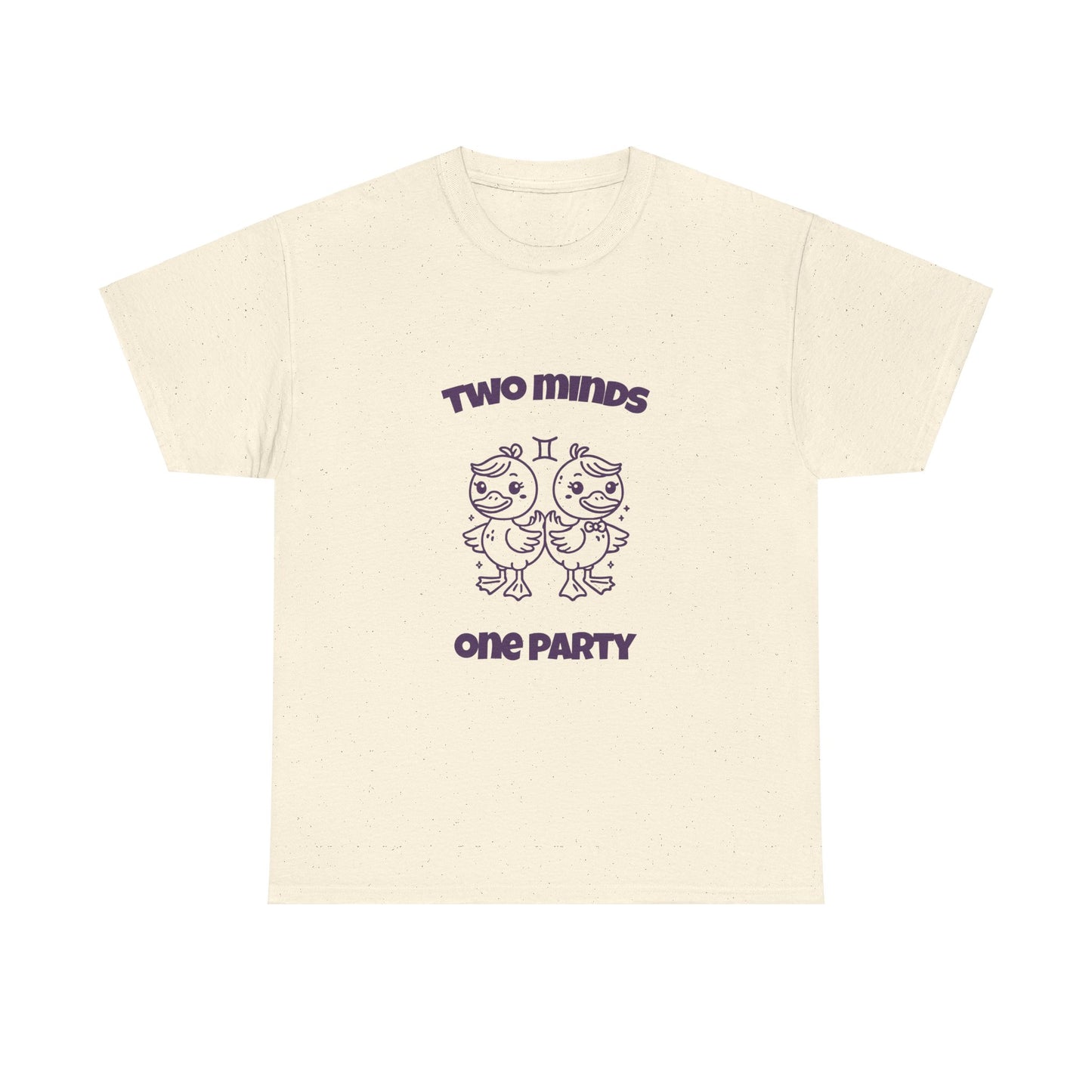 Two Minds One Party Gemini Zodiac Tee