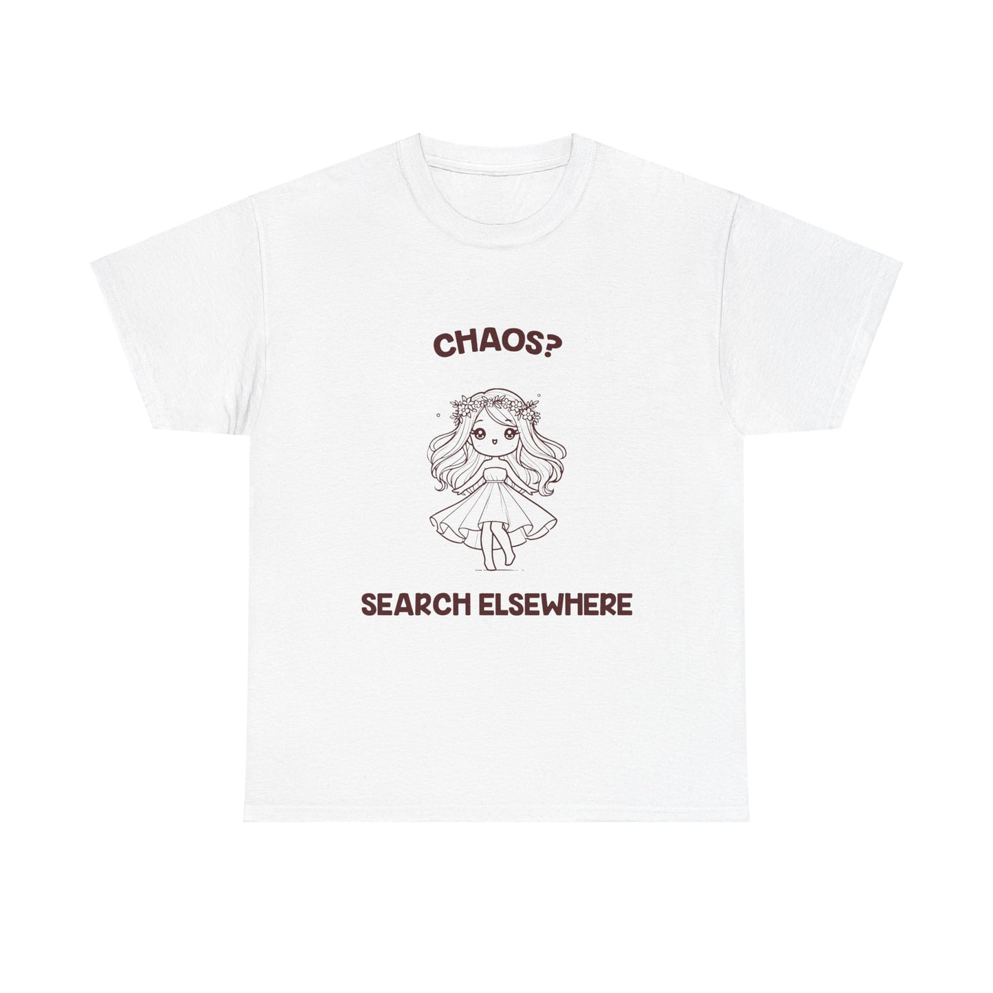 Chaos? Search Elsewhere Virgo Zodiac Tee