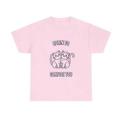 Born To Confuse You Gemini Zodiac Tee