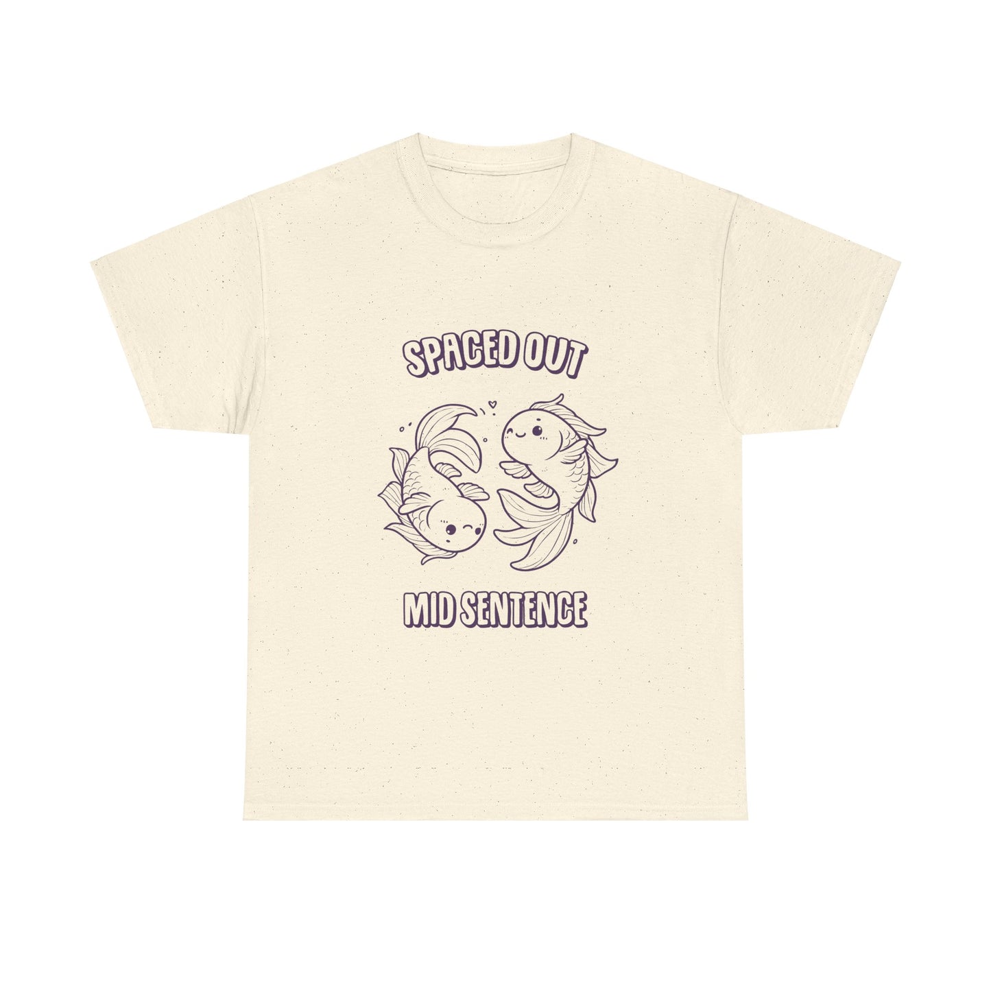 Spaced Out Mid Sentence Pisces Zodiac Tee