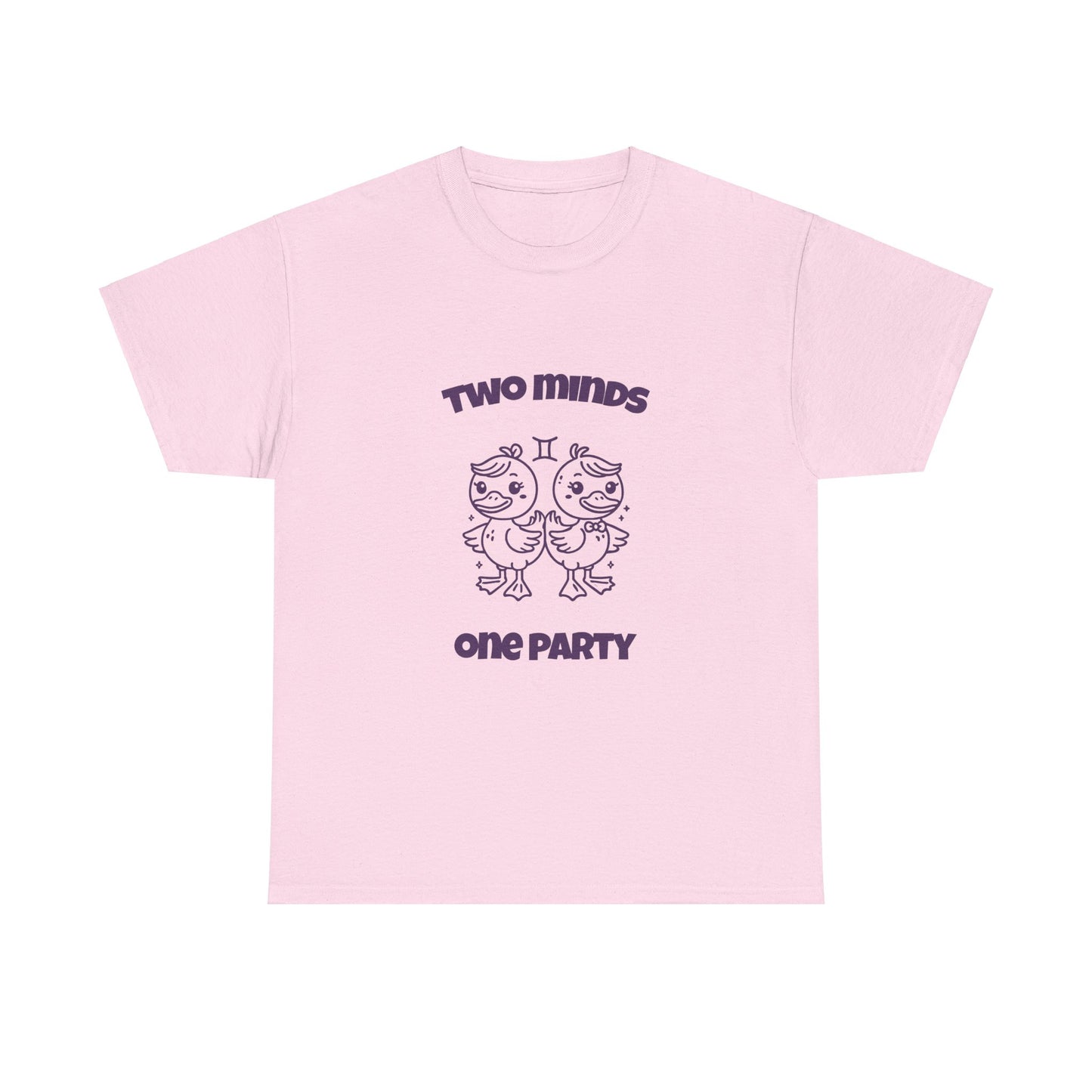 Two Minds One Party Gemini Zodiac Tee