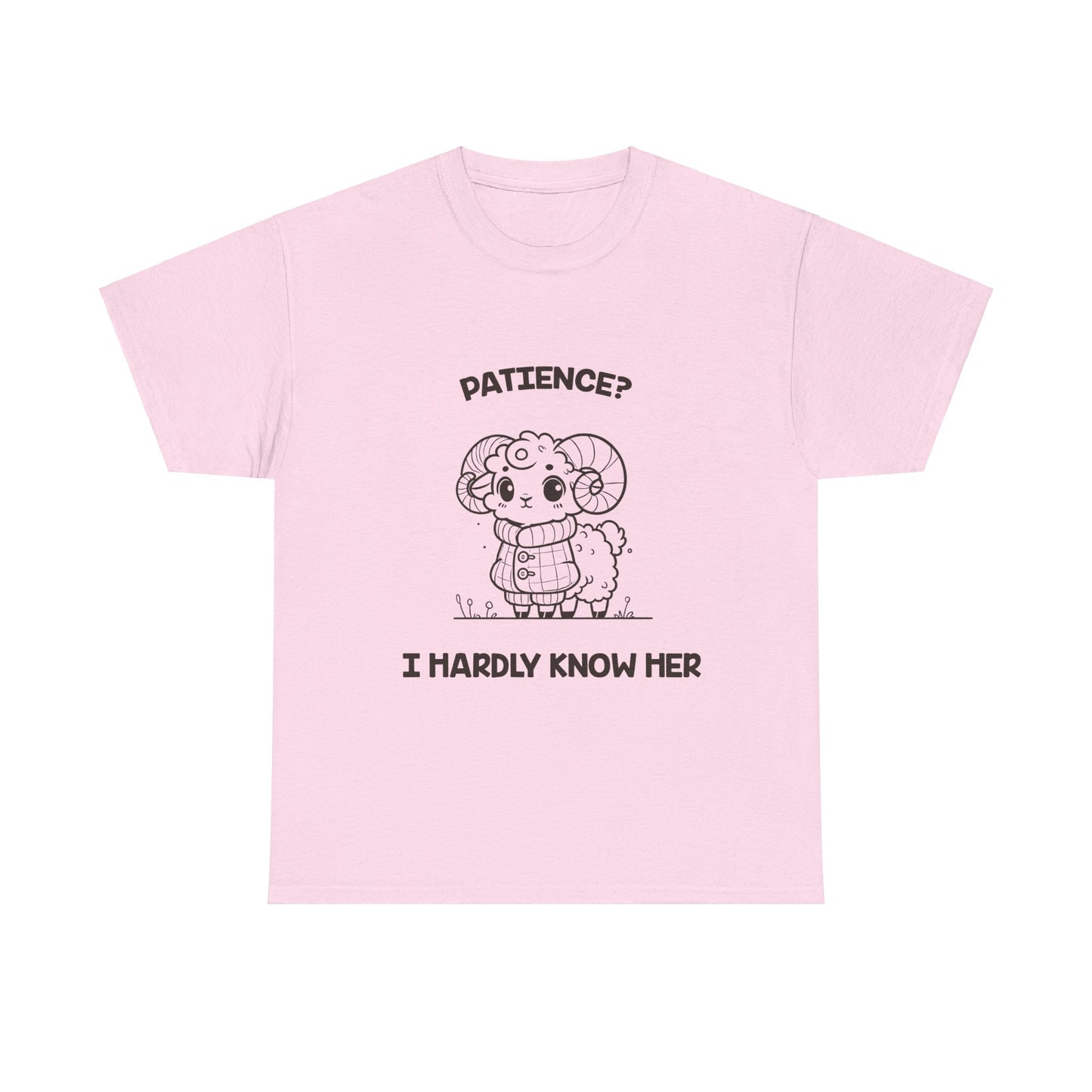 Patience? I Hardly Know Her Aries Zodiac Tee