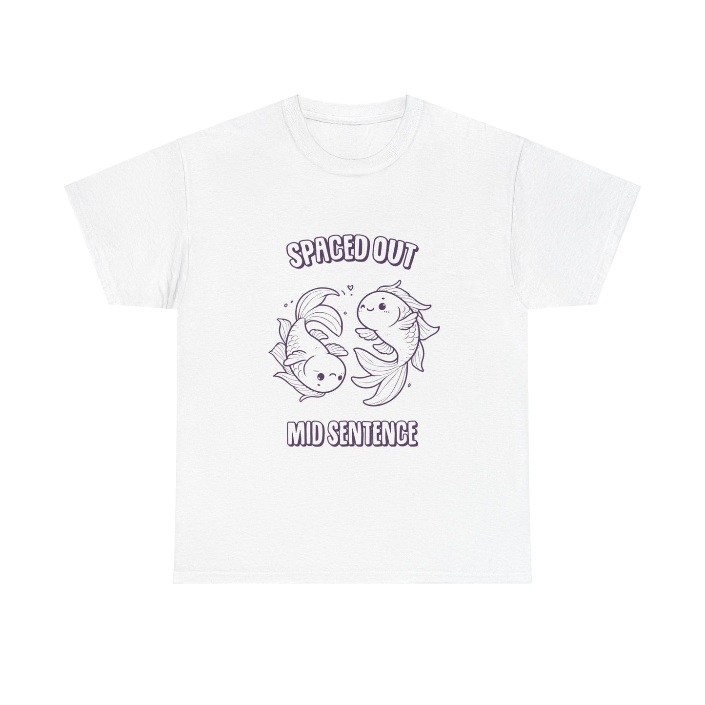 Spaced Out Mid Sentence Pisces Zodiac Tee