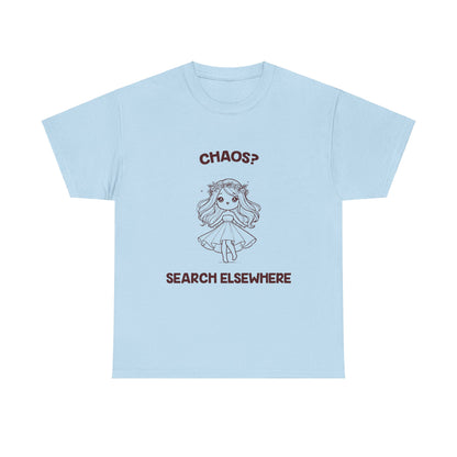 Chaos? Search Elsewhere Virgo Zodiac Tee