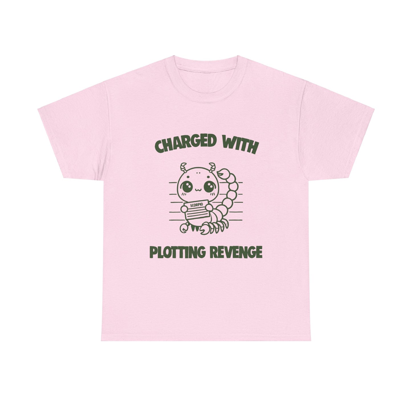 Charged With Plotting Revenge Scorpio Zodiac Tee