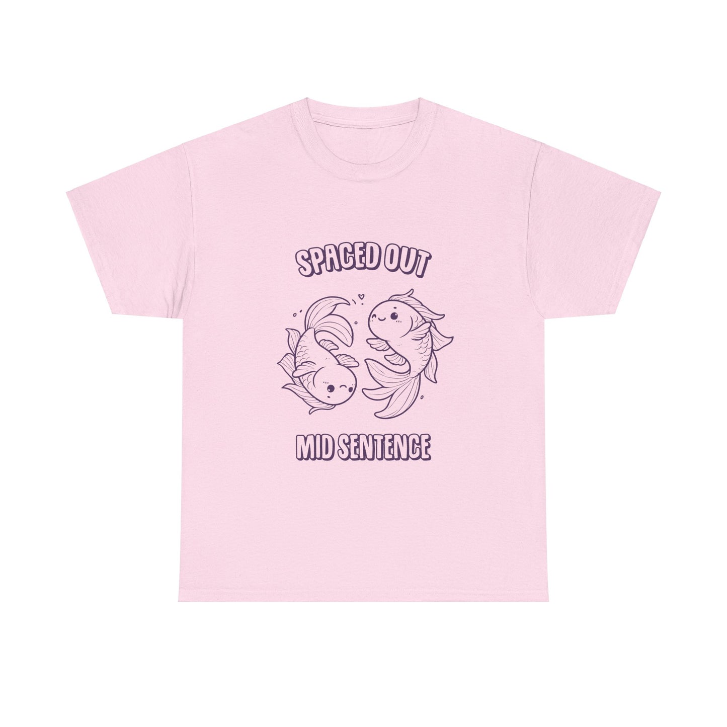 Spaced Out Mid Sentence Pisces Zodiac Tee