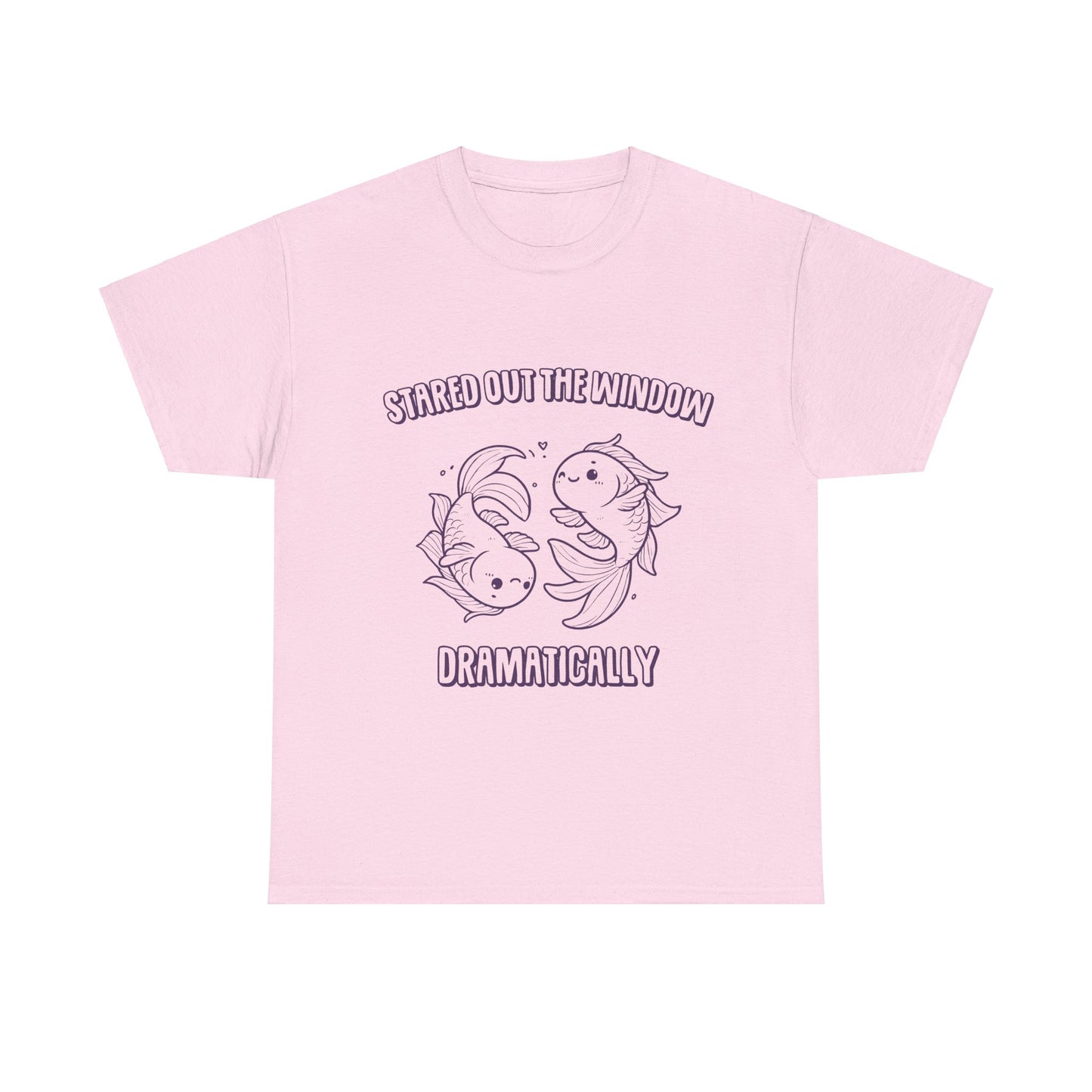 Stared Out The Window Dramatically Pisces Zodiac Tee