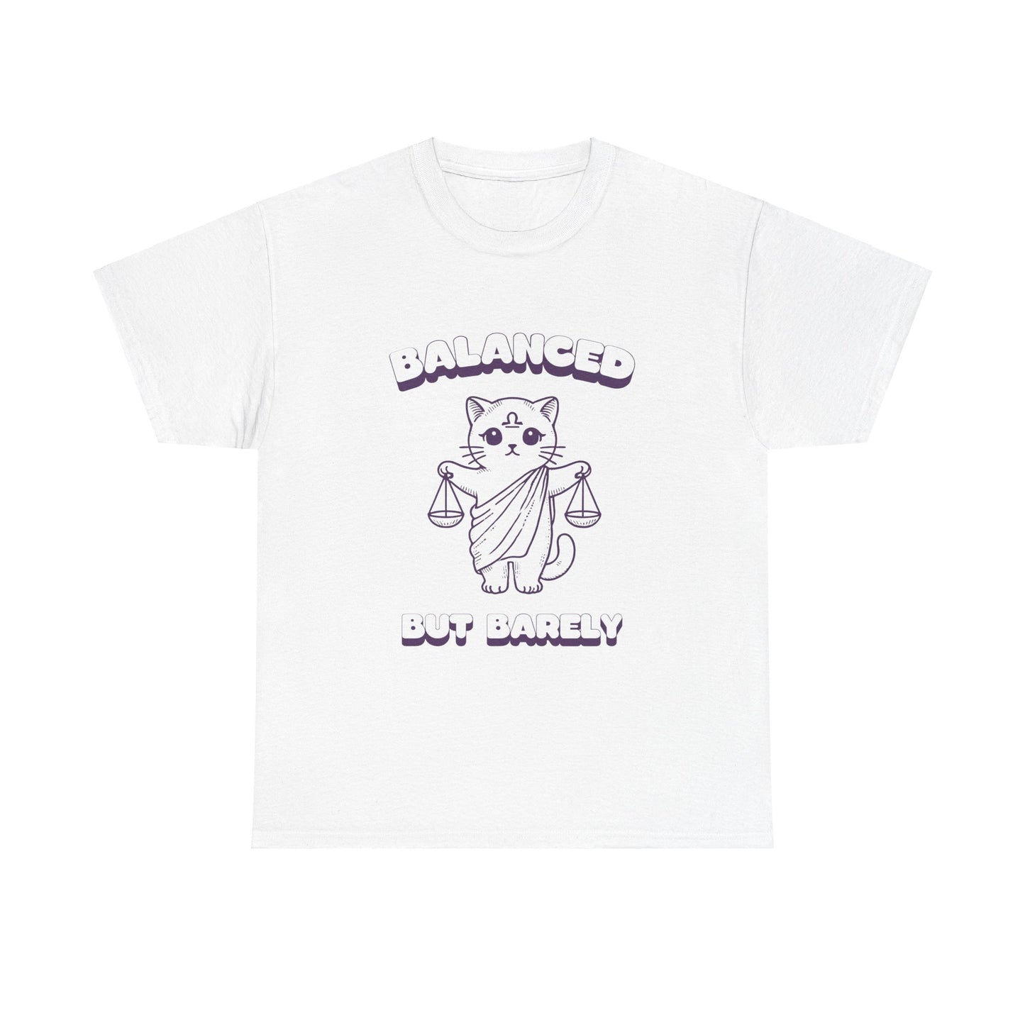 Balanced But Barely Libra Zodiac Tee