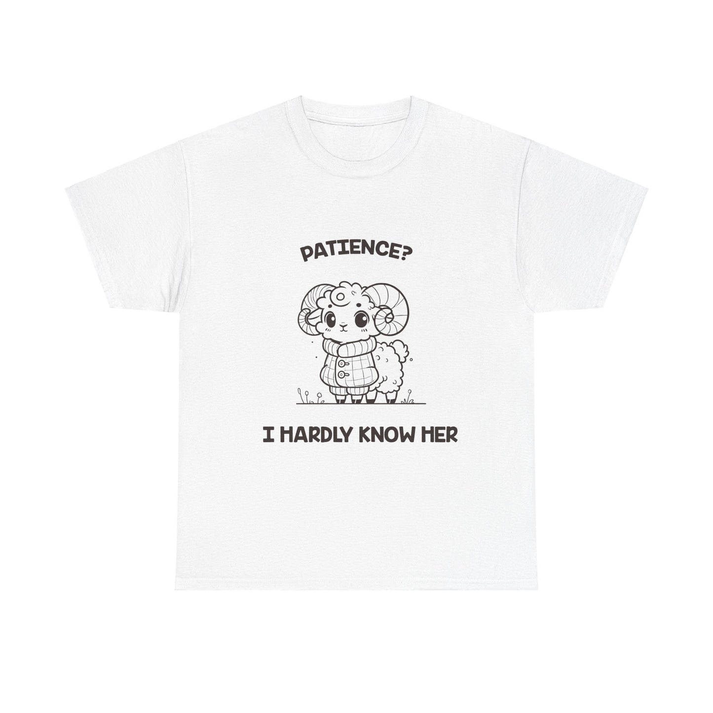 Patience? I Hardly Know Her Aries Zodiac Tee