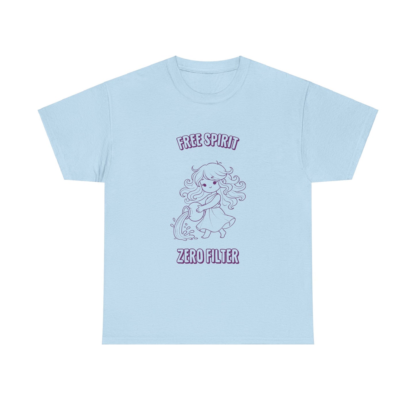 Free Spirit Zero Filter Aquarius Zodiac Tee