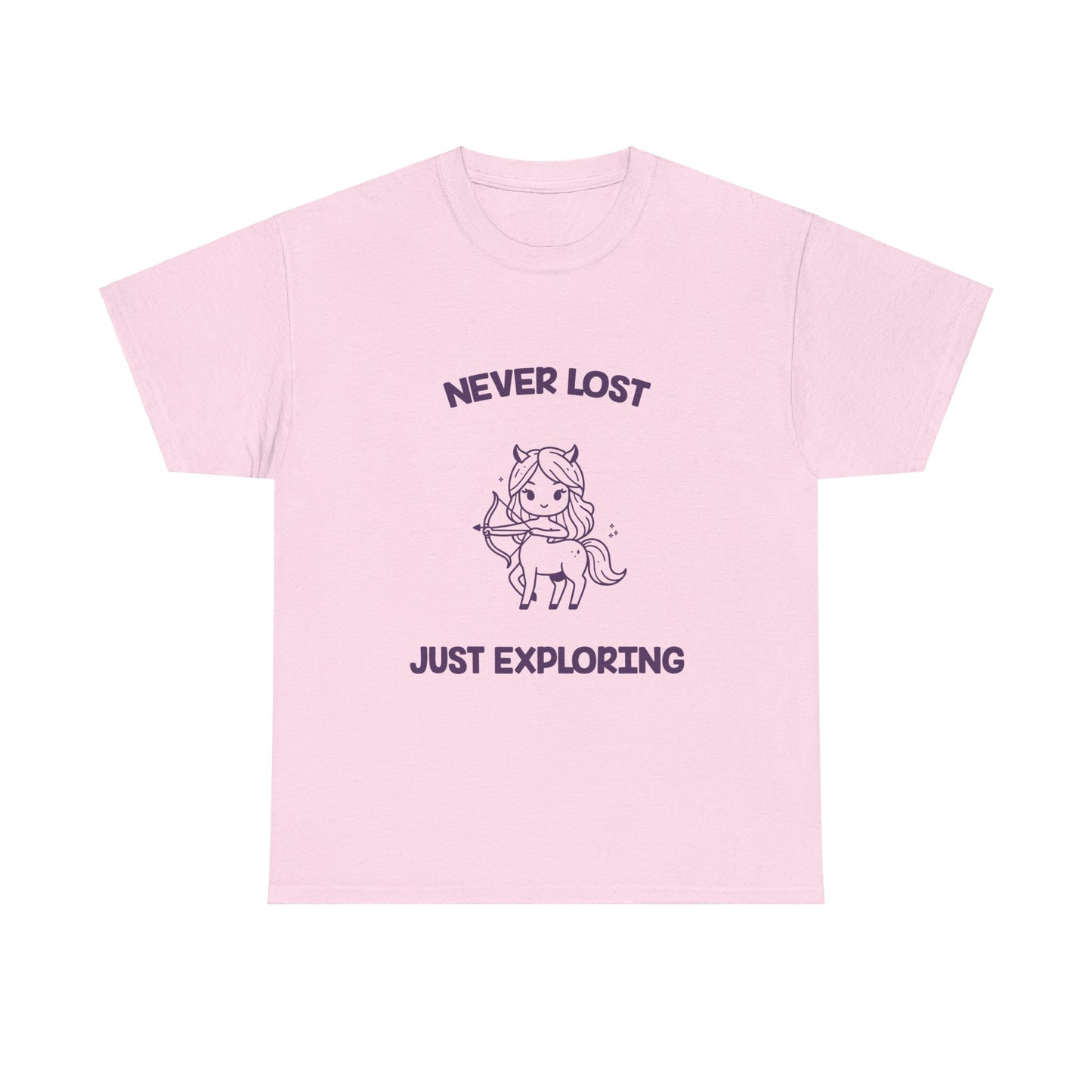 Never Lost Just Exploring Sagittarius Zodiac Tee