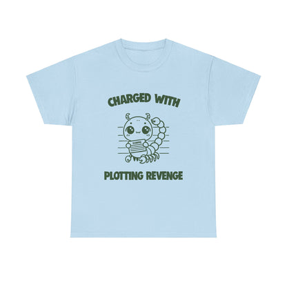 Charged With Plotting Revenge Scorpio Zodiac Tee