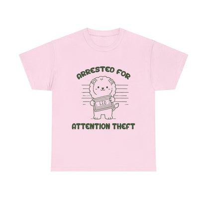 Arrested for Attention Theft Leo Zodiac Shirt