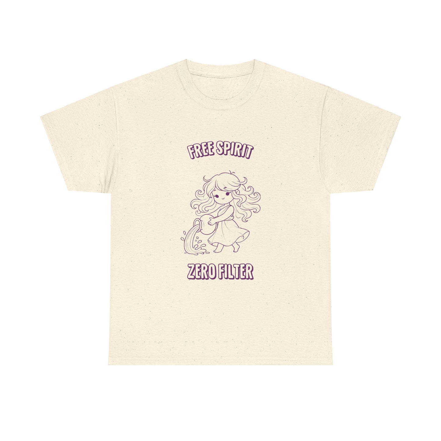 Free Spirit Zero Filter Aquarius Zodiac Tee