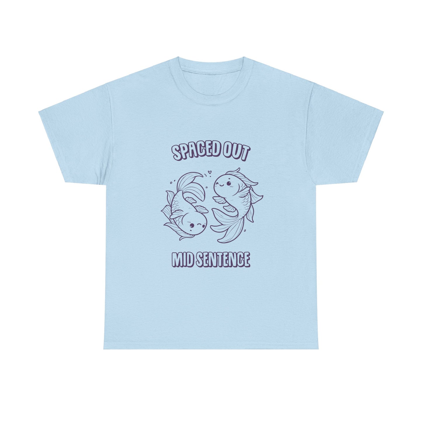 Spaced Out Mid Sentence Pisces Zodiac Tee