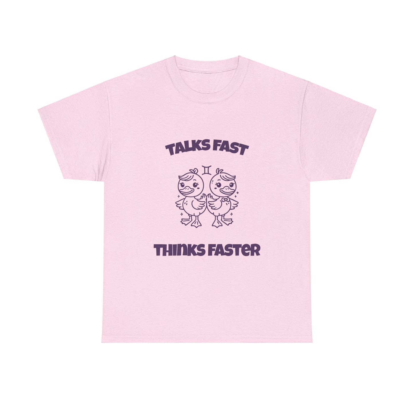 Talks Fast Thinks Faster Gemini Zodiac Tee