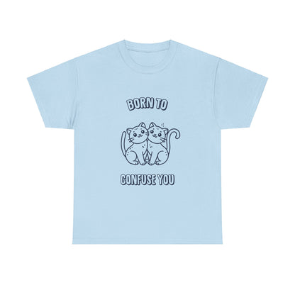 Born To Confuse You Gemini Zodiac Tee