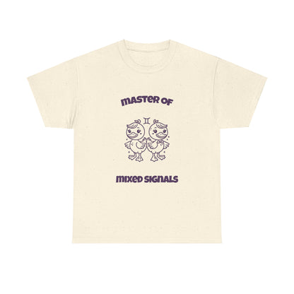 Master Of Mixed Signals Gemini Zodiac Tee