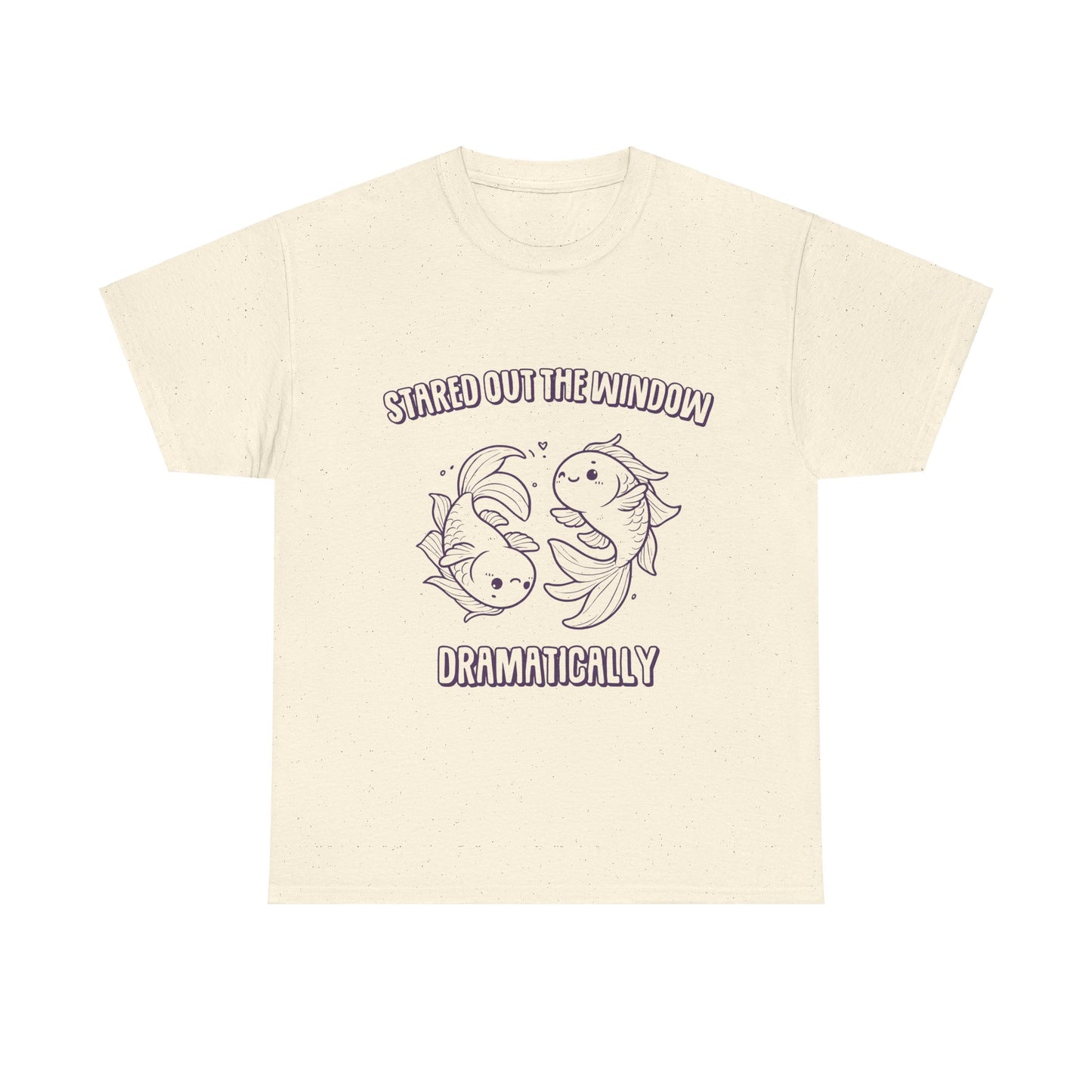 Stared Out The Window Dramatically Pisces Zodiac Tee