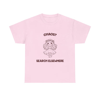 Chaos? Search Elsewhere Virgo Zodiac Tee