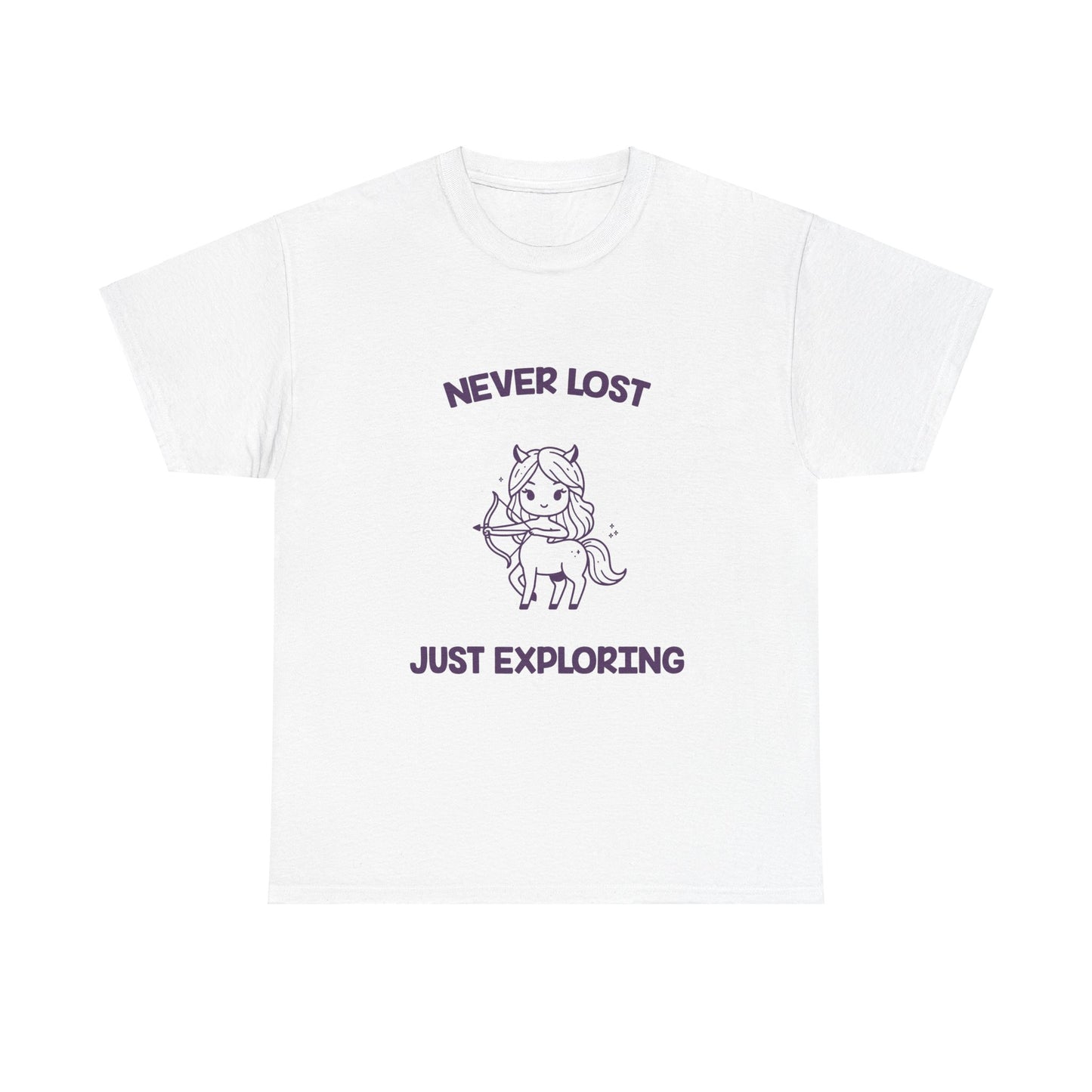 Never Lost Just Exploring Sagittarius Zodiac Tee