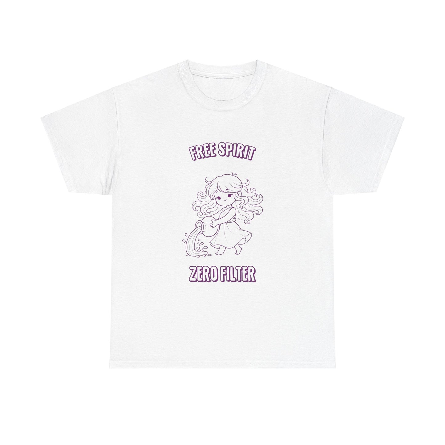 Free Spirit Zero Filter Aquarius Zodiac Tee