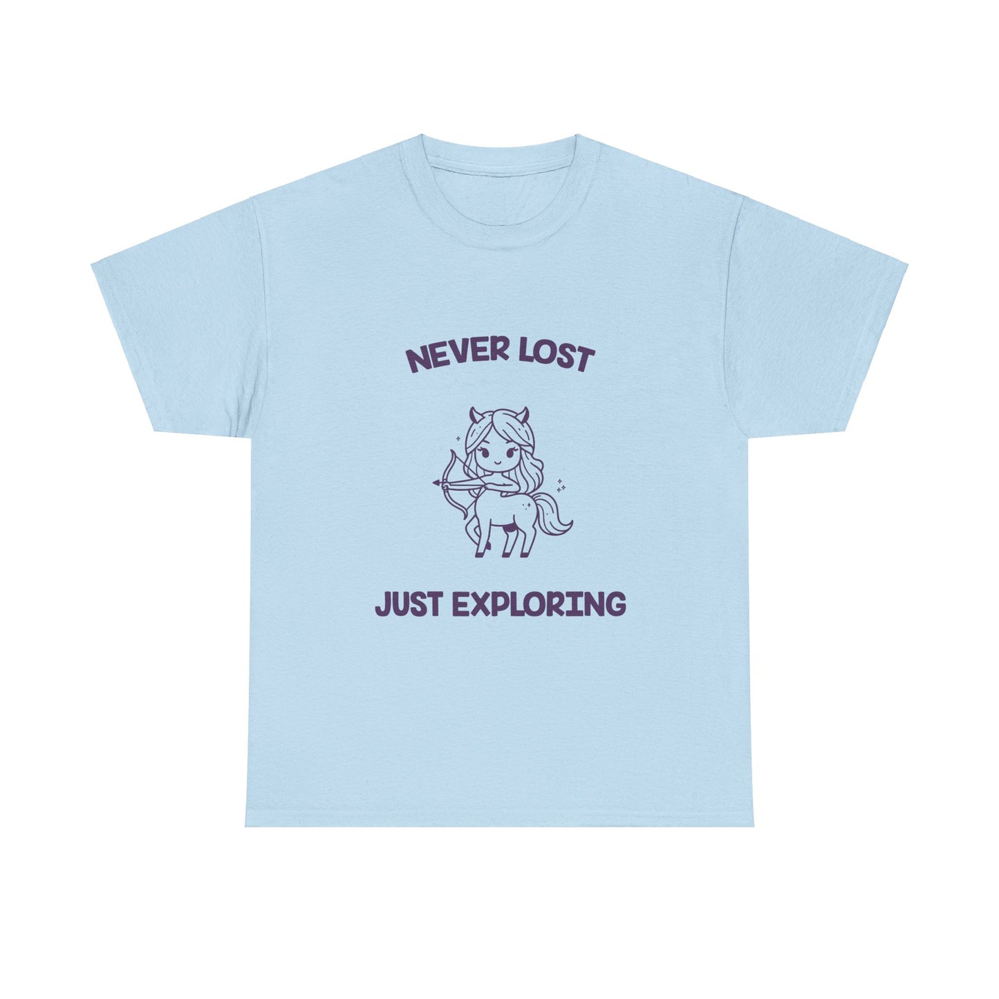 Never Lost Just Exploring Sagittarius Zodiac Tee