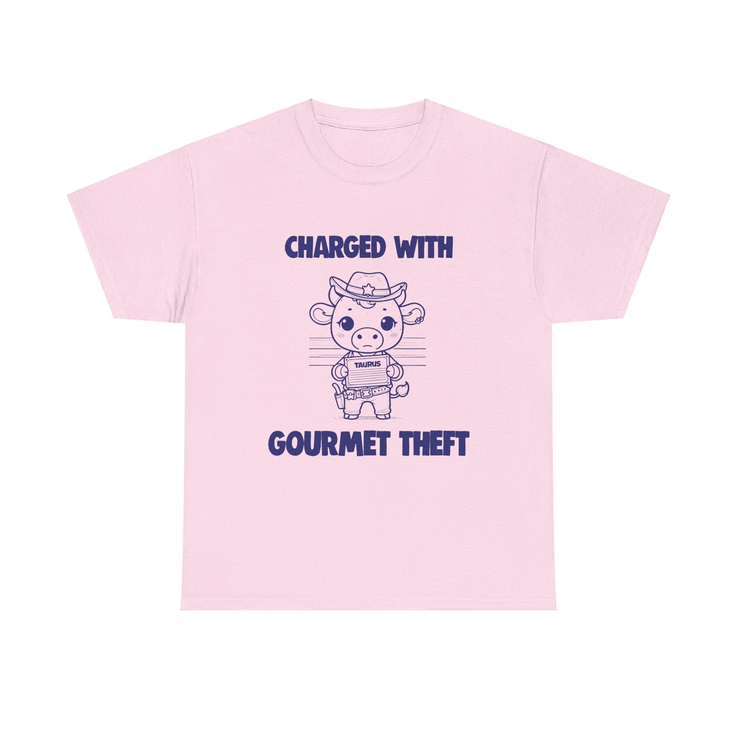 Charged With Gourmet Theft Taurus Zodiac Tee