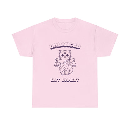 Balanced But Barely Libra Zodiac Tee