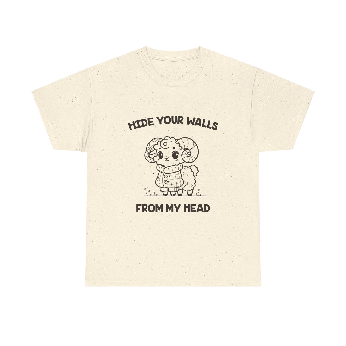 Hide Your Walls From My Head Aries Zodiac Tee