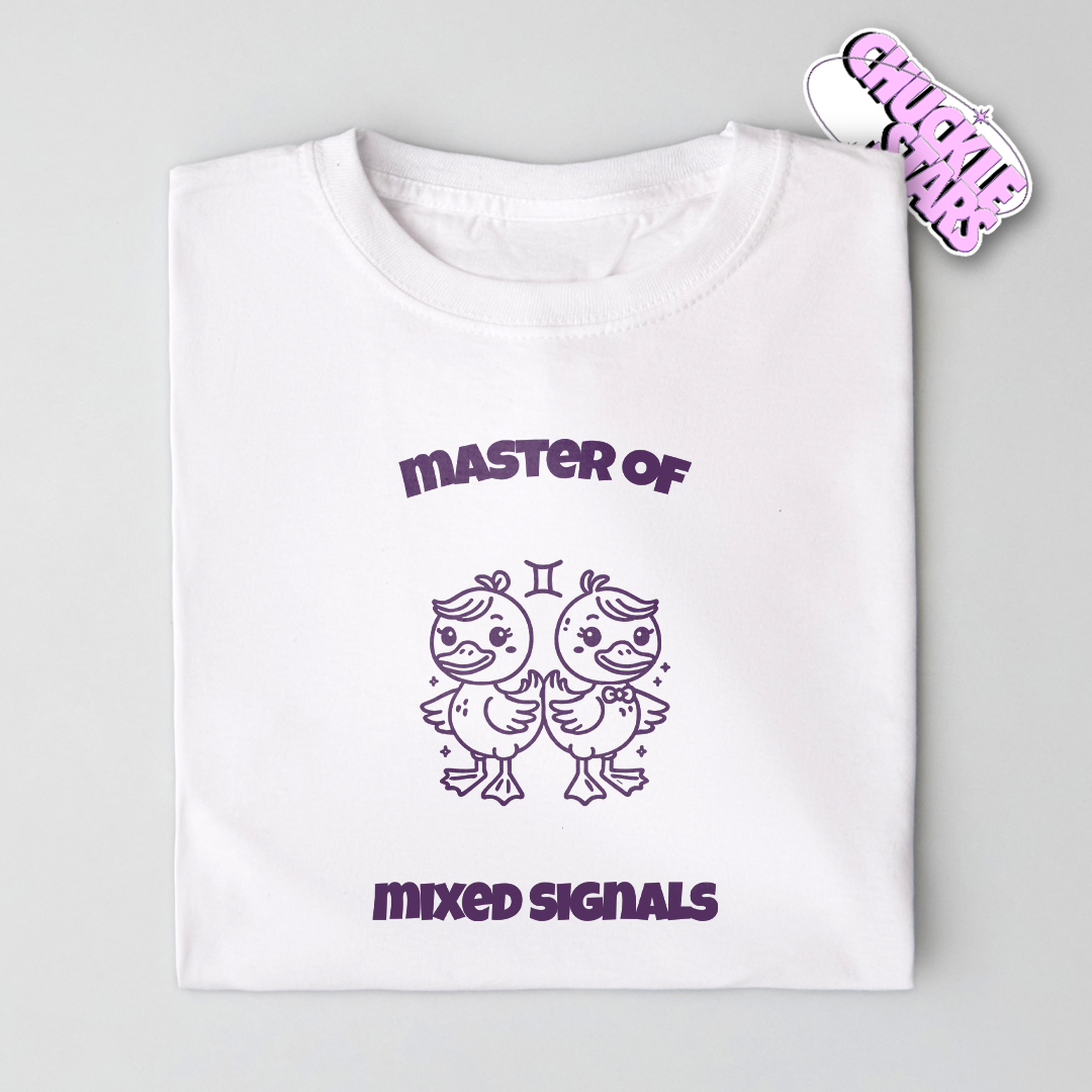 Master Of Mixed Signals Gemini Zodiac Tee