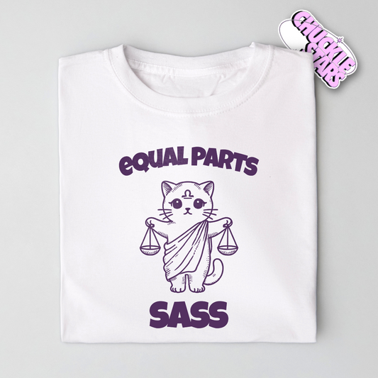 Equal Parts Sass Libra Zodiac Tee