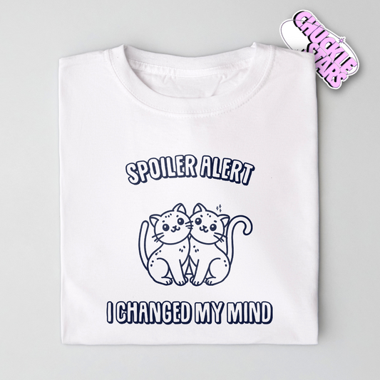 Spoiler Alert I Changed My Mind Gemini Zodiac Tee