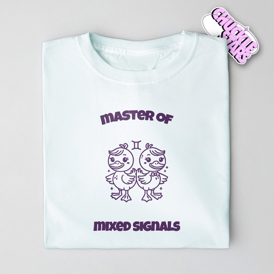 Master Of Mixed Signals Gemini Zodiac Tee