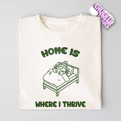 Home Is Where I Thrive Cancer Zodiac Tee