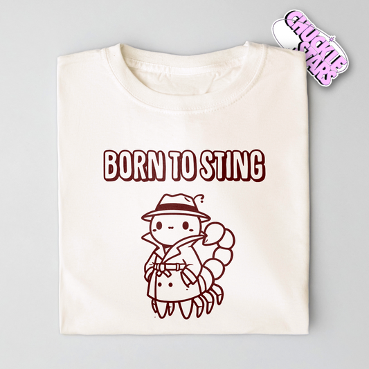 Born To Sting Scorpio Zodiac Tee