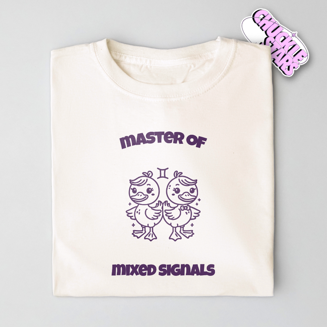 Master Of Mixed Signals Gemini Zodiac Tee