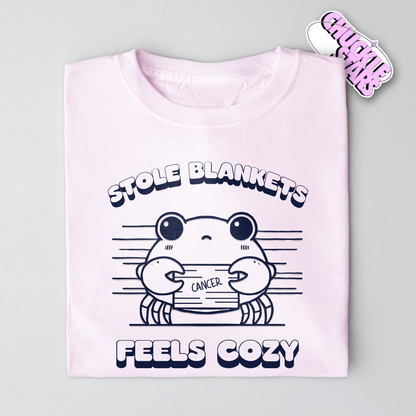 Stole Blankets Feels Cozy Cancer Zodiac Tee