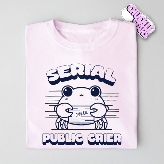 Serial Public Crier Cancer Zodiac Tee