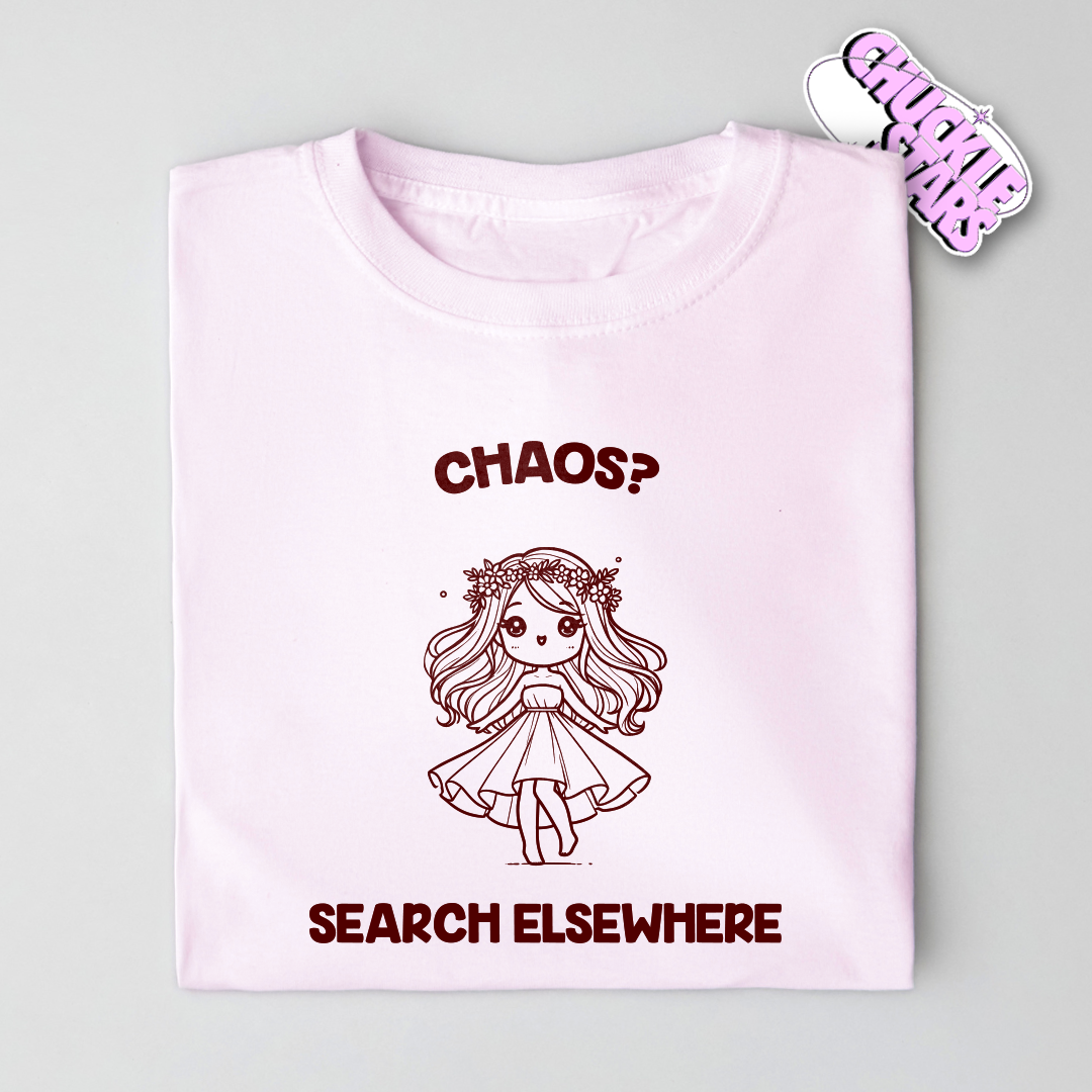 Chaos? Search Elsewhere Virgo Zodiac Tee