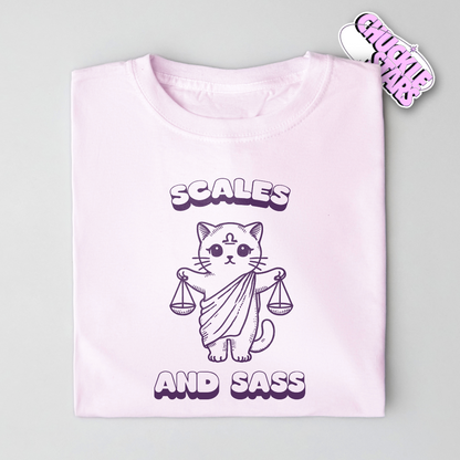 Scales and Sass Libra Zodiac Tee